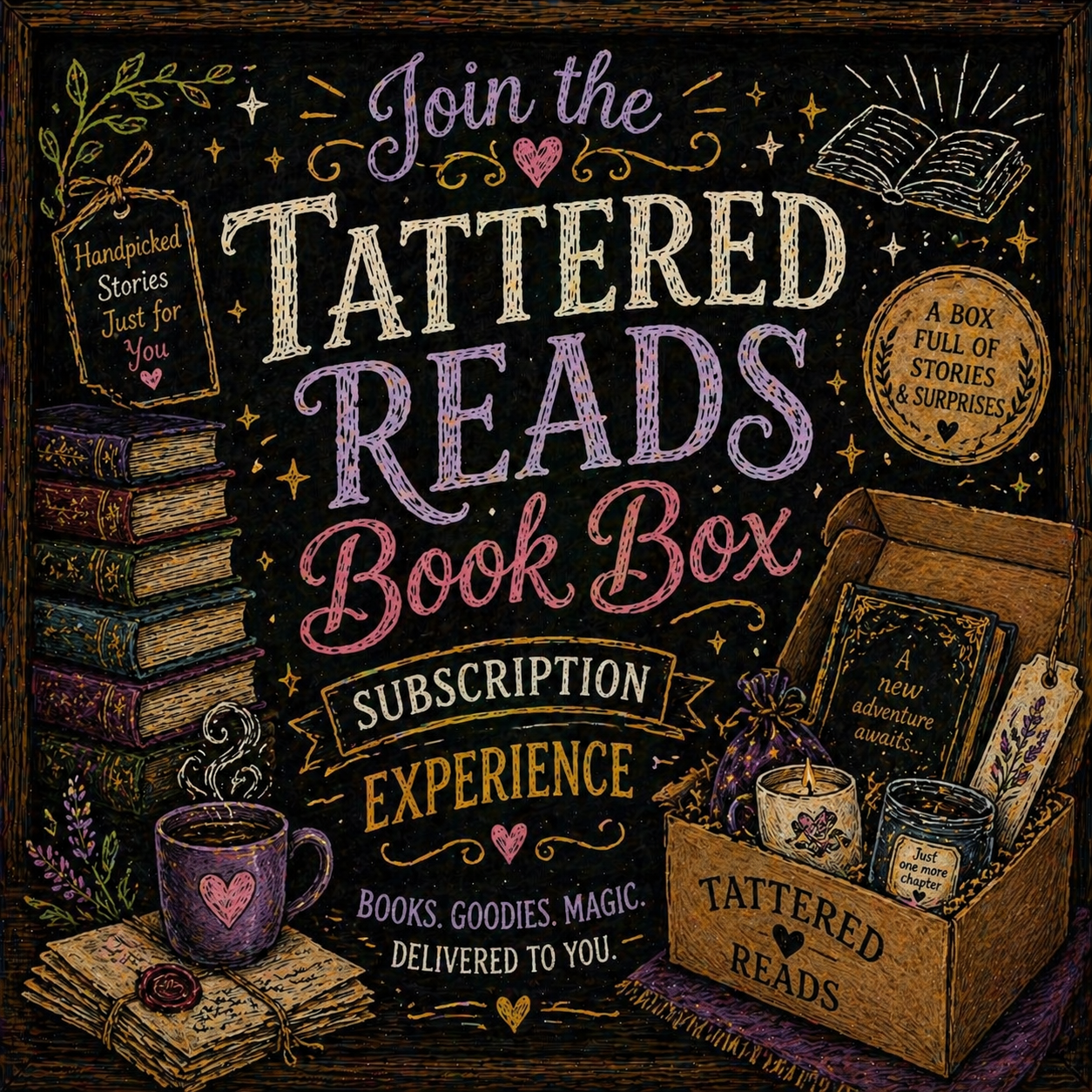 Join the Tattered Reads Book Box Subscription experience