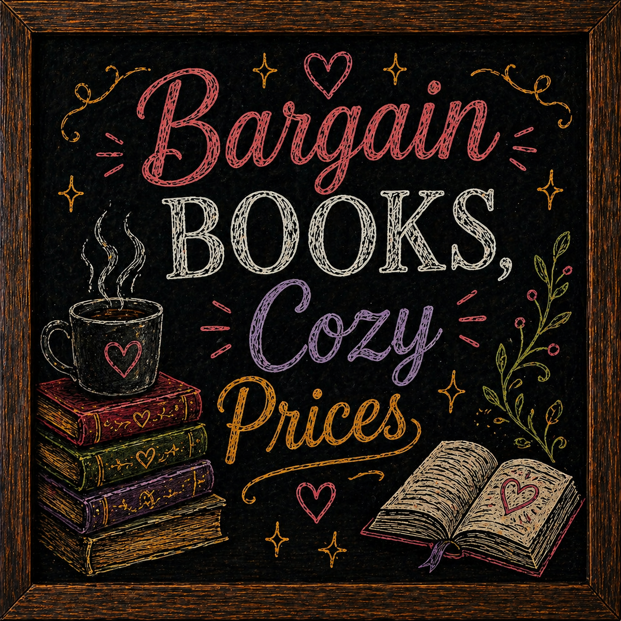 Bargain Books, Cozy Prices.