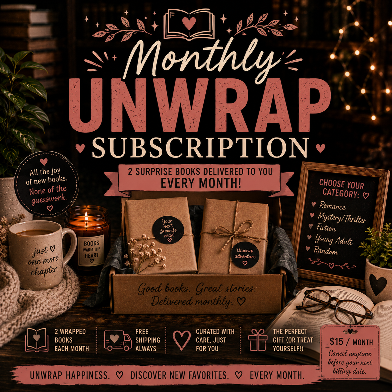 Tattered Reads Monthly Unwrap