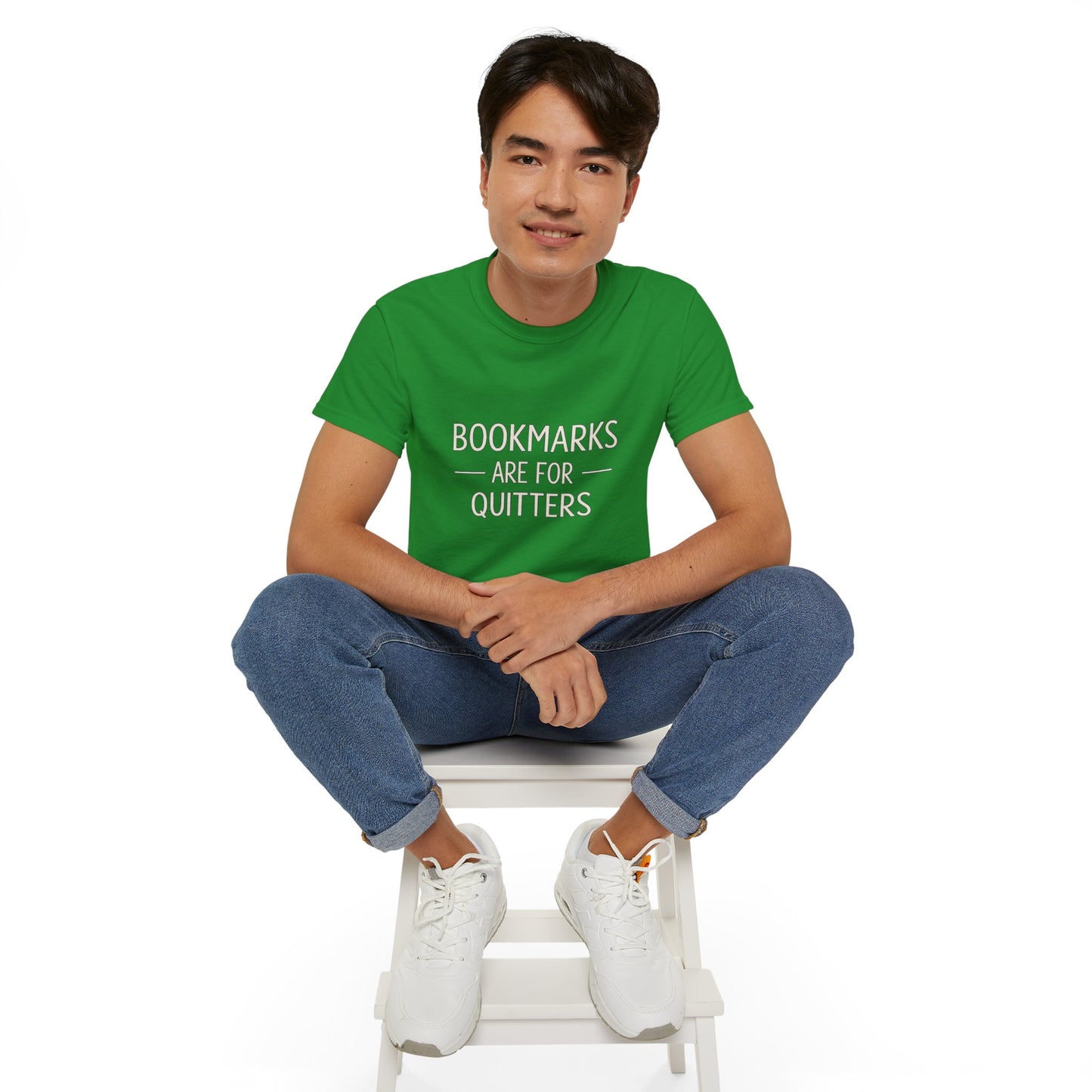 "Bookmarks Are For Quitters" Graphic T-Shirt