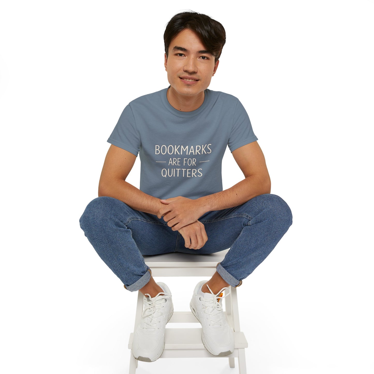 "Bookmarks Are For Quitters" Graphic T-Shirt