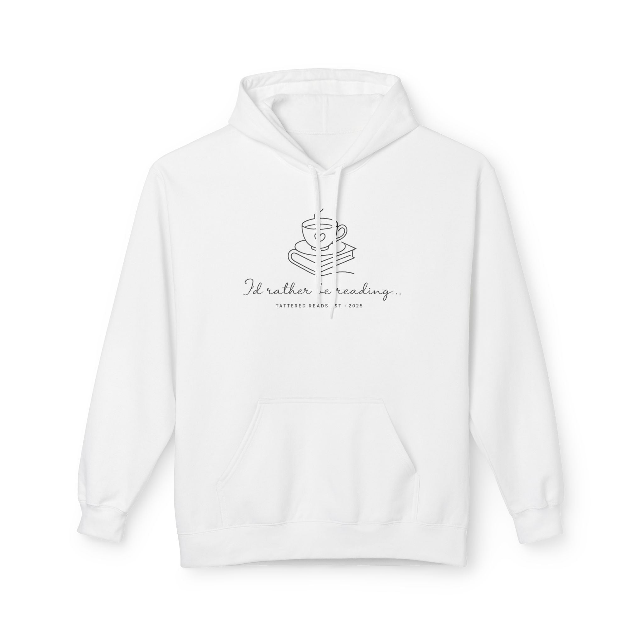 Reading Hoodie — "I'd Rather Be Reading" Cozy Book Lover Pullover