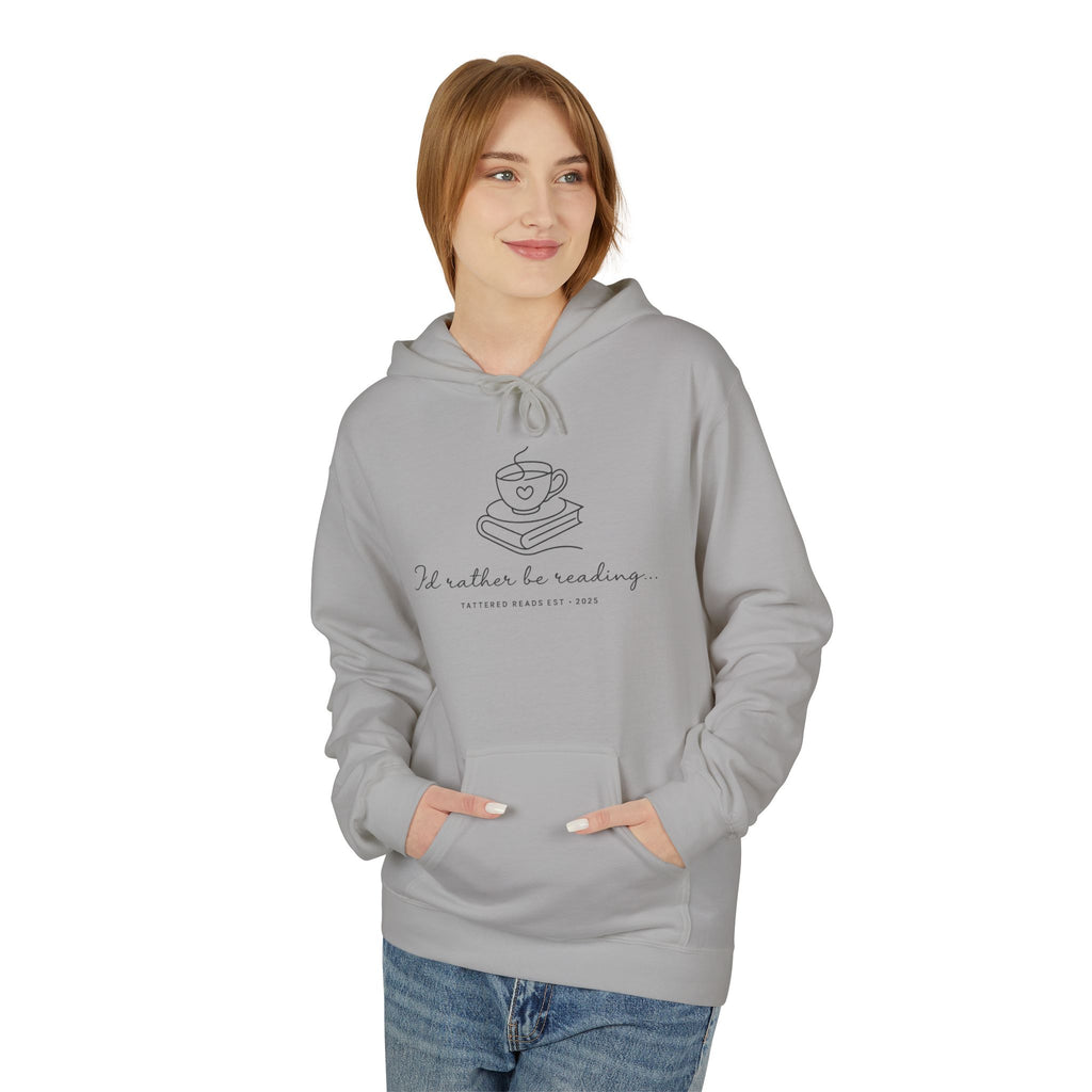 Reading Hoodie — "I'd Rather Be Reading" Cozy Book Lover Pullover
