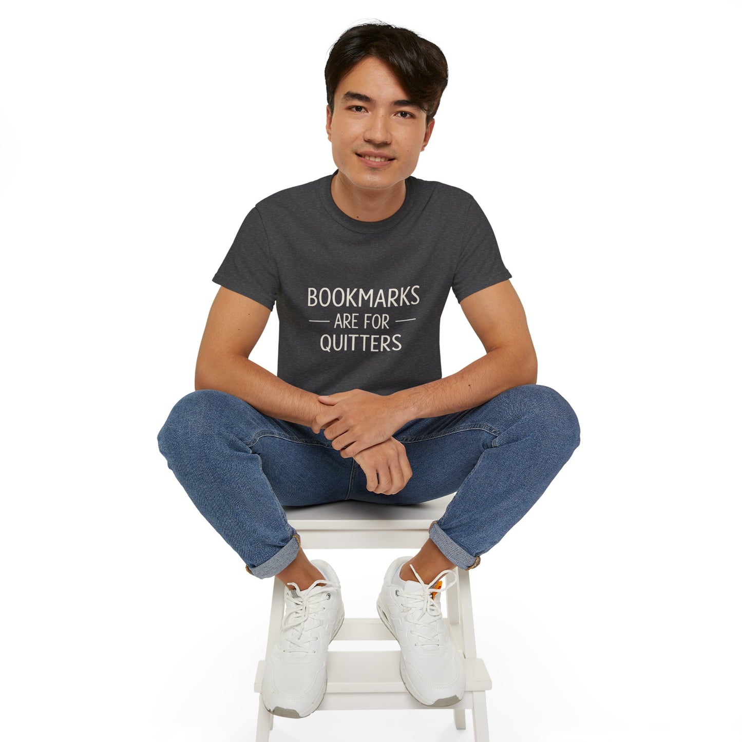 "Bookmarks Are For Quitters" Graphic T-Shirt