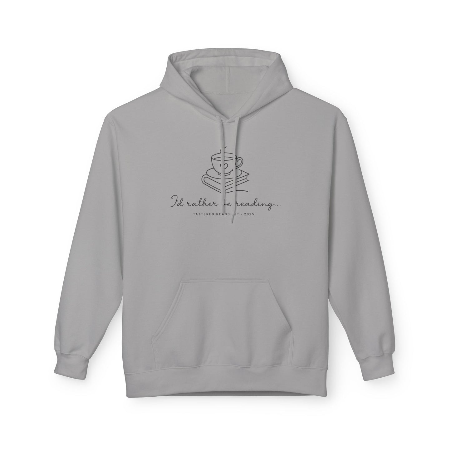 Reading Hoodie — "I'd Rather Be Reading" Cozy Book Lover Pullover