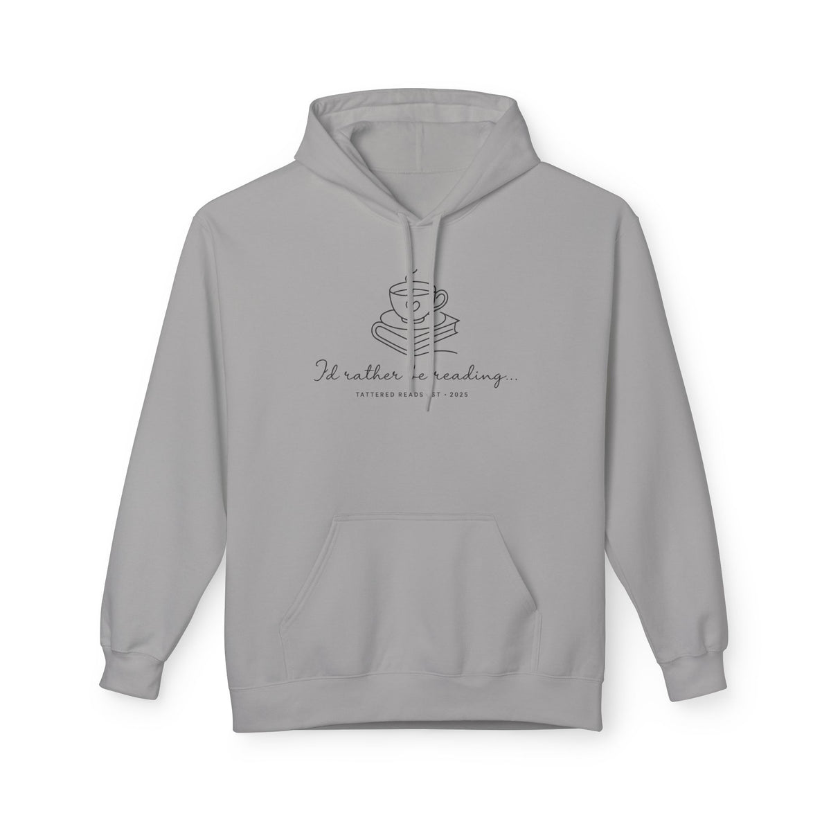 Reading Hoodie — "I'd Rather Be Reading" Cozy Book Lover Pullover