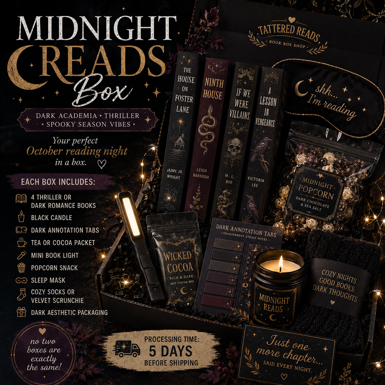 🌙 MIDNIGHT READS BOX
