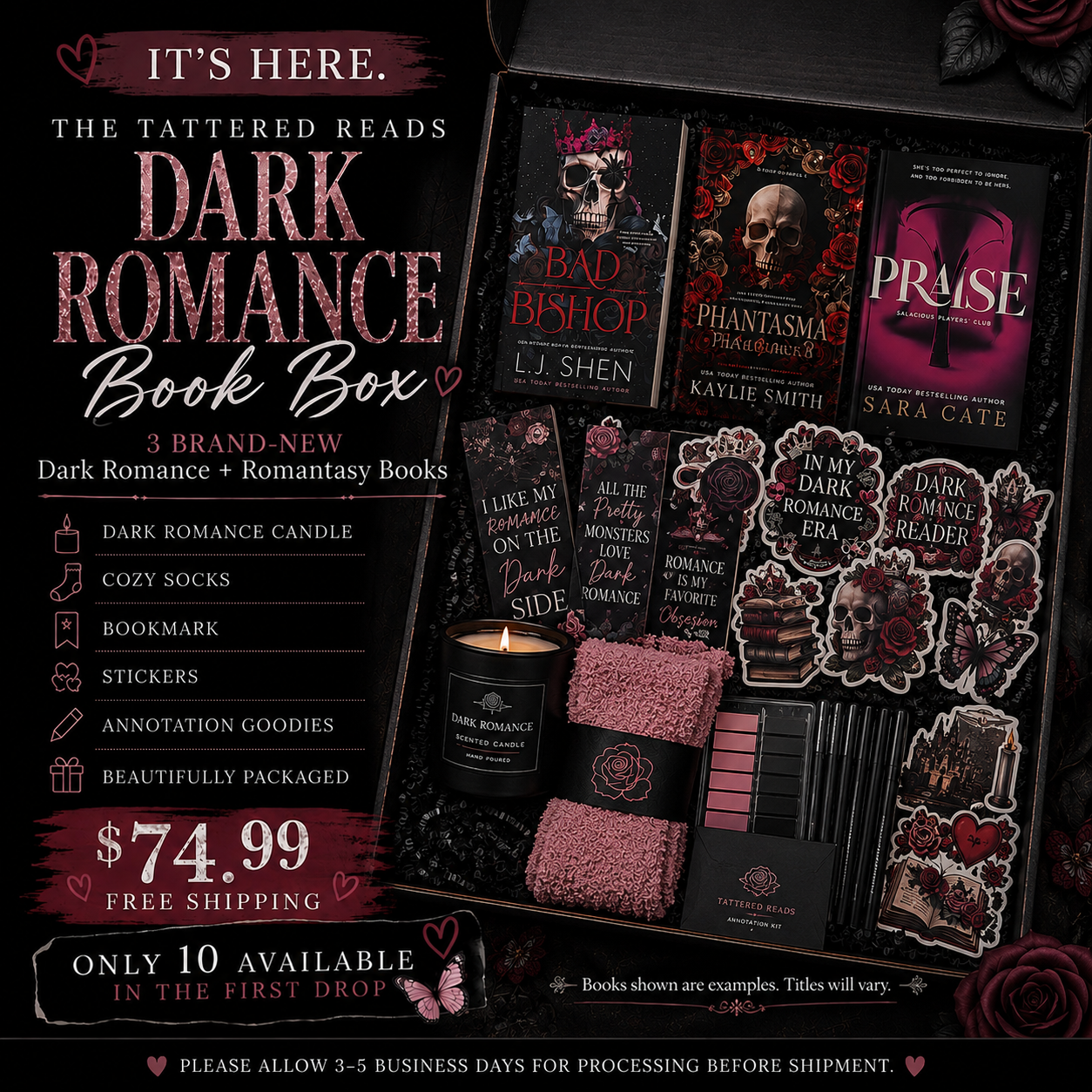 🖤 Tattered Reads Dark Romance Book Box 🖤