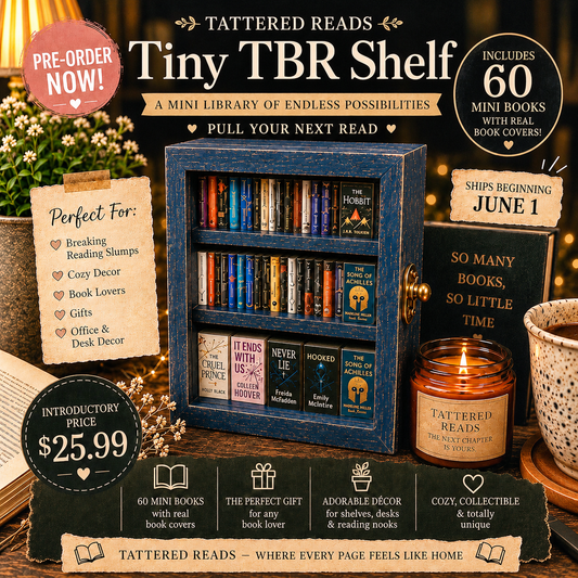 ✨ Tattered Reads Tiny TBR Shelf ✨