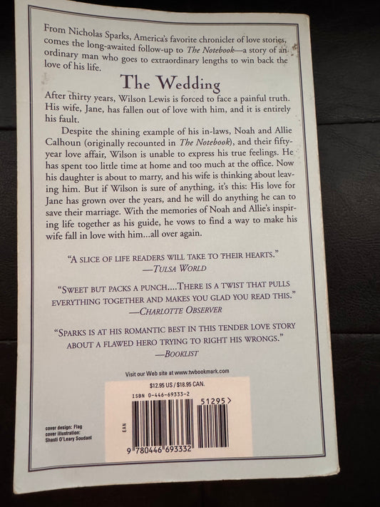 The Wedding by Nicholas Sparks